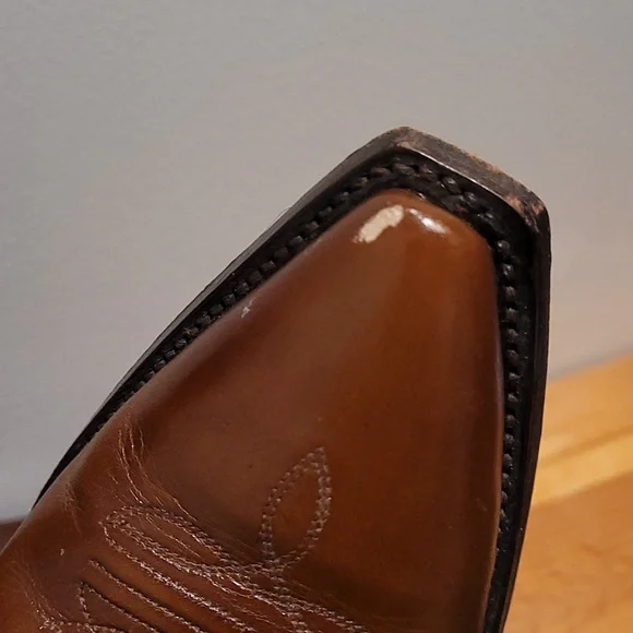 Women's Resistol Brown leather cowboy boots size 9 - Picture 3 of 15